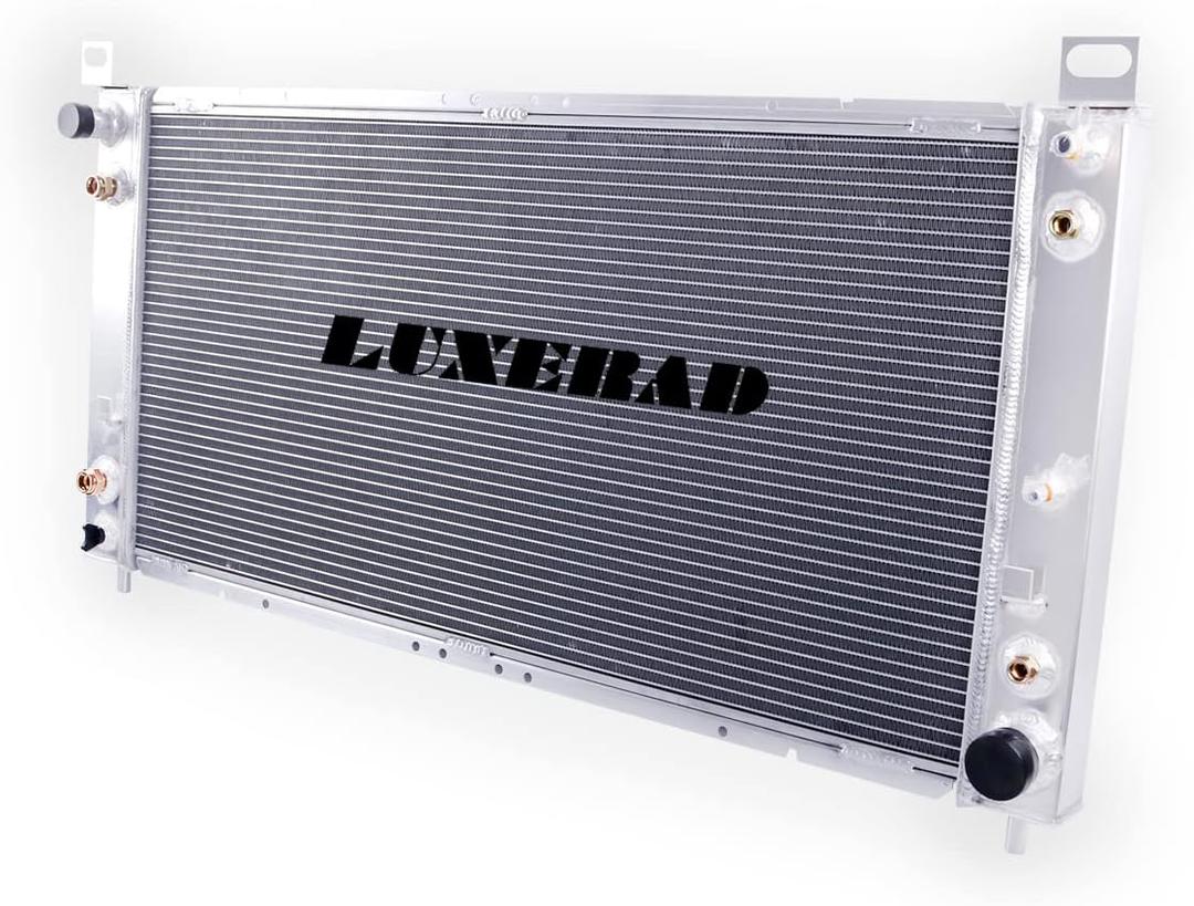3 Row Aluminum Radiator for 1999-2014 Chevy Silverado Suburban Tahoe GMC Yukon 1500 2500 2003-2009 Hum mer H2 6.0 V8 denali Radiator(Overall size: 41" x 18.5)