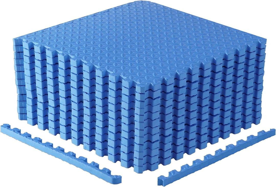 CAP 24-Inch Interlocking EVA Foam Puzzle Exercise Mat, 1-Inch
