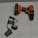 BLACK+DECKER 20V MAX Cordless Drill and Driver, 3/8 Inch, With LED Work Light, Battery and Charger Included (LDX120C)