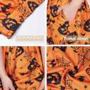 Bubble Skirt Mini Skorts for Women Spring Party Skirts with Pockets Elastic Waisted Golf Tennis Bloomers (Small, Skull Orange)