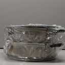 MANO Steamer Pot for Cooking 11 inch Steam Pots with Lid 2-tier Multipurpose Stainless Steel Steaming Pot Cookware with Handle for Vegetable, Dumpling, Stock, Sauce, Food