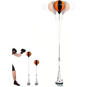 Adjustable Punching Bag with Suction Cup Base & Reflex Ball Set, Fast Bounceback Reflex Boxing Bag, Boxing Training Equipment, for Teens Adults, Speed, Agility, Stress Relief, Home Fitness Equipment