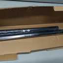 Ivilon Drapery Window Curtain Rod - End Cap Style Design 1 Inch Pole. 72 to 144 Inch Color Black