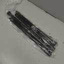 2Pack Tension Rod 24-48Inch Black Curtain Rods for Windows Spring Adjustable Curtain Rods no Drilling Tension Curtain Rods for Window,Doorway,Closets