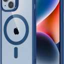 ESR for iPhone 14 Case/iPhone 13 Case, Compatible with MagSafe, Shockproof Military-Grade Protection, Magnetic Phone Case for iPhone 14/13, Classic Series (HaloLock), Clear Blue