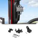 JeCar Grab Handle Phone Mount for 2024+ Jeep Wrangler JL JLU & Gladiator JT A-Pillar Adjustable Metal Cell Phone Holder