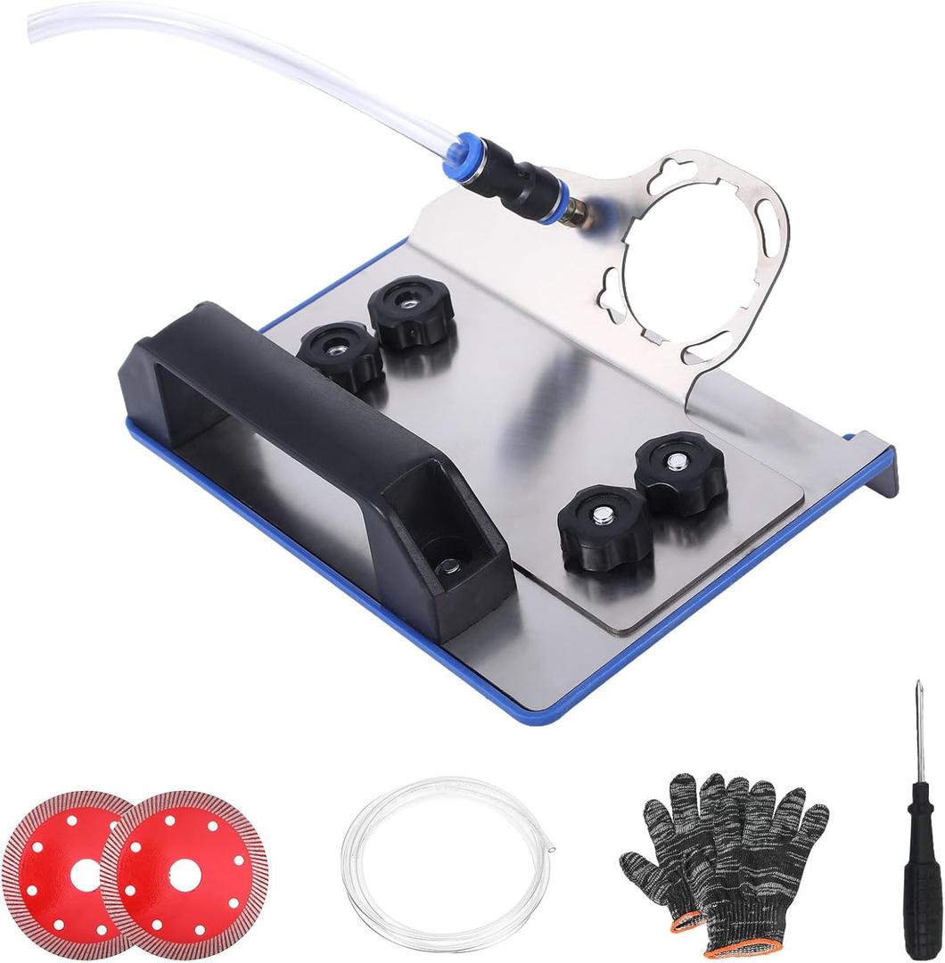 45 Degree Tile Chamfering Tool Angle Grinder Stand, Adjustable Angle Grinder Stand Attachments for Tile 45 Chamfering Cutting Attachments Bracket Set Cutting for 100-Type Fathers Gifts Day