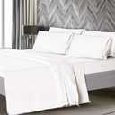 Mueller Luxury 6 PC Full Size Bed Sheets, Super Soft 1800, Deep Pocket up to 16" Full Size Sheets, Transfers Heat, Breathes Better, Hypoallergenic, Wrinkle-Resistant, Oeko-TEX, White