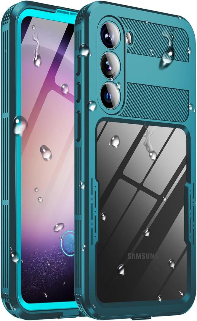 for Samsung Galaxy S23+ Plus Waterproof Case, [IP68 Water Proof] [Built-in Screen Protector], Magnetic Heavy Duty Military Grade Rugged Phone Case for S 23+ Plus 6.6", Teal