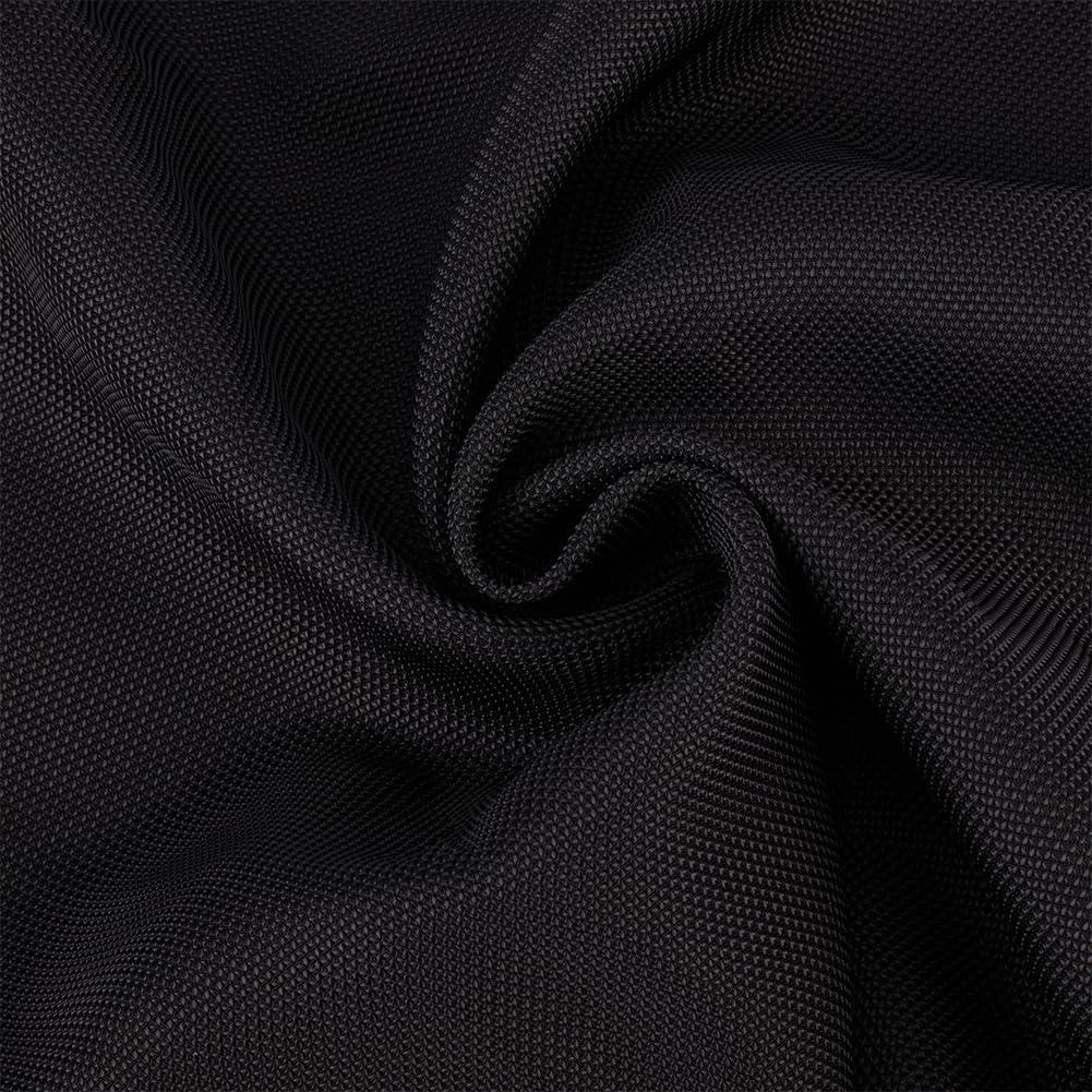 Black Square Tablecloths 60x60 Inch - Fabric Table Cloth for Square or Round Tables, Washable Polyester Table Cover for Dinner, Holiday Party, Decorative Display Tables