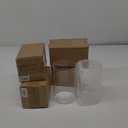 WGVI Clear Hurricane Candle Holder Sleeve, Wide 3.5", Height 6", 6 Pieces, Hurricane Vase, Glass Cylinder Open Ended Chimney Shade Tube For Pillar and Tapered Candleholder, Flame Cover.