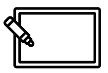 Magnetic Dry Erase Board, Size 36 x 34"