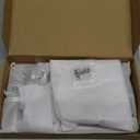 GGStudy Wall Mounted 5-Pieces Matte Black Bathroom Hardware Accessories Set, SUS304 Stainless Steel Bath Towel Bar Set, Round Towel Racks for Bathroom (Brushed Nickel)