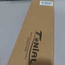 TONIAL 1 Inch Double Curtain Rods for Windows, 72 to 144 Inch, Silver