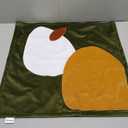 Yangest Green Velvet Throw Pillow Cover with Cloth Texture Patchwork Cushion Case Modern 20x20 Inch Pillowcase for Sofa Couch Bedroom Living Room