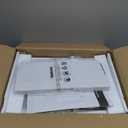 Furologee White Nightstands Set of 2, End Table with Fabric Drawer, Small Side Table for Small Spaces, 2-Tier Storage Shelves End Table, Bedside Table for Living Room, Bedroom, Dorm