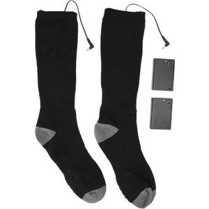 Heated Socks,Battery Heated Socks,Thicken Cotton Electric Heated Socks Rechargeable for Men Women,Washable One Side Heating Winter Thermal Socks,for Hiking,Winter,Skiing Outdoors, Camping Foot Warmers