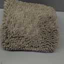 Smiry Luxury Chenille Bathroom Rugs 30x20, Extra Soft and Absorbent Shaggy Bath Mat, Machine Washable, Non-Slip Plush Carpet Runner for Tub, Shower, and Floor, Home Decor Accessories, Latte