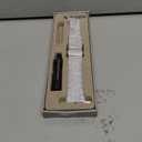 V-MORO Resin Bands Compatible with Apple Watch Bands Lightweight Fashion Strap 45mm/46mm Series 11/10/9/8 Lightweight Band with Starlight Buckle for iwatch Series 7/SE/6/5/4/3/2/1(Pearl white,42/44/45/46/49mm)