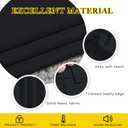 NICETOWN Black Out Curtains 54 inch Long for Bathroom - Easy Care Solid Thermal Insulated Grommet Blackout Window Treatment for Bedroom (2 Panels, W52 x L54)