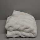 NEWCOSPLAY Faux Fur Throw Blanket Ivory Bubble Blanket Thick Warm Soft for Couch Sofa Bed 550GSM (Ivory, Throw(50"x60"))