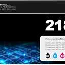 218X Toner Cartridges Replacement 3301sdw 3301fdw 3201dw Compatible for HP 218X 218A Toner (with Chip) W2180X W2180A Works for Pro 3201dw Pro MFP 3301fdw 3201dw 3301sdw Printer 4Pack(1BK+1C+1M+1Y)