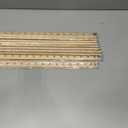 Hoteam 10 Pcs Heavy Duty Wooden Yardstick 36 Inches Natural Wood Yard Stick Ruler with Hang Hole Metal Tips 1/4-inch-thick Yardstick Ruler Metal Ends Meter Stick Clothing Measuring Home Office
