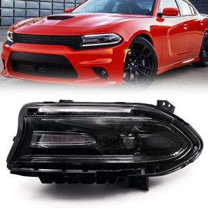 FIONE Xenon/HID Headlight Assembly Compatible with Dodge Charger 2015-2021 Headlamp with LED DRL Left Driver Side LHNot fit halogen model