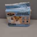 Dr Pol Dog Diapers for Male Dogs | Disposable Pet Diapers with Wetness Indicators | Adjustable Fit | Leak Protection & Super Absorbent | Perfect for Heat Cycles & Training Accidents | Pack of 50