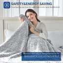 Sealy Electric Blanket Queen Size, Dual Control Soft Sherpa Heated Blanket with 10 Heating Levels & 1 to 12 Hours Auto-Off Settings Over-Heated Protection 84"x90" Machine Washable, Charcoal