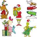 5 Pcs Christmas Yard Signs Decoration Outdoor for Patio Yard Fence Garden Lawn Holiday 2024 Decor