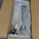 Mefirt Over The Door Pantry Organizer, Wall Mount Spice Rack, Pantry Hanging Storage and Organization, 8 Adjustable Baskets Heavy-Duty Metal for Home & Kitchen, Back of Door Seasoning Rack - White