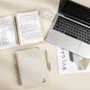 Spiral Notebook Journal, 328 Pages Linen Hardcover College Ruled Notebook, Lined Thick Journals for Women Men, A5 Thick Spiral Journal for Writing, 100GSM Paper, Cute Notebooks for Work School