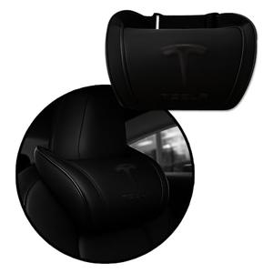 CoolKo Car Headrest Neck Pillow Support Memory Foam Ergonomic Design Accessory for Driving Seat Fatigue Relief Compatible with Model S X 3 Y & Cybertruck - 1 Piece