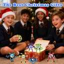 ASIOWELY 4 PCS Transformable Fidget Spinners Toys for Kids and Adults Stress Relief Sensory Toy for Boys Girls Autism Cool Fingertip Gyros for Teens Men Birthdays Valentines Day Gifts for Travel Toys (4 Pcs (Red+yellow+green+bluek))