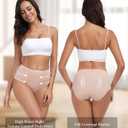 ANLIQI Women Underwear Cotton High Waist Tummy Control Panties Full Coverage Briefs Soft Stretch Ladies Breathable Underpants (S)