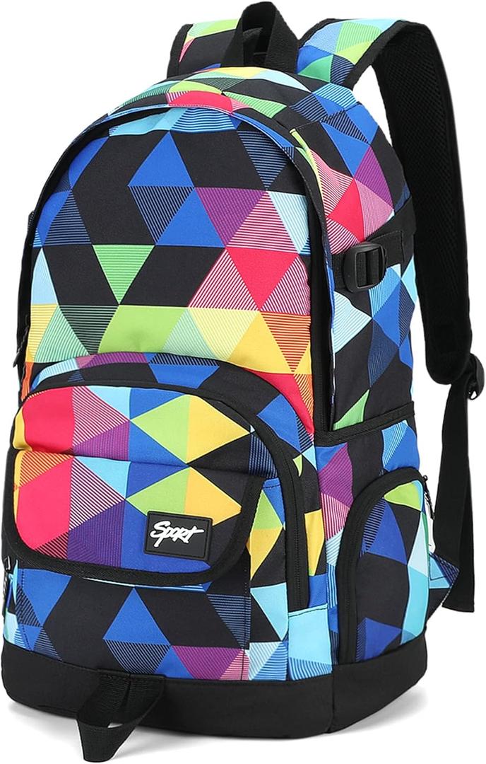 rickyh style School Backpack Travel Bag for Men & Women Lightweight College Back Pack with Laptop Compartmen