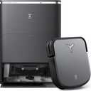 ECOVACS DEEBOT X2 Omni Robot Vacuum and Mop, 8000Pa Suction, 15mm Lift, Omni Station with Hot Water Mop Washing, Self-Emptying, Hot Air Drying, Auto-Refill, Obstacle Avoidance,Black