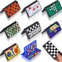 8-in-1 Mini Magnetic Chess Game Set with Portable Folding Magnet Board Pocket Games, Family Trips Camping Activities Party Games for Kids and Adults