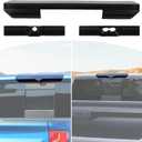 for Silverado High Mount 3rd Brake Light Trim Cover Smoked for Chevrolet Silverado2022 Up for GMC Sierra 2022 Up Black Exterior Accessories 3pcs