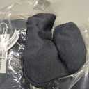 Smiry Waterproof Seat Covers for Dining Room Chairs Set of 4, Stretch Jacquard Removable Washable Chair Seat Slipcovers Protector, No Rear Covers, Dark Grey