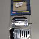 Titgoes 2 PCS Car Pedal Pads Set, Non-slip Accelerator Pedal Covers, Car Brake Pedal Protectors, Automatic Automobile Accessories, Universal for Most Cars, Trucks and Vans (Silver)