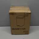 Rejomiik Small Bathroom Trash Can with Lid Slim Soft Close Garbage Can Step Wastebasket Container Trash Bin for Office Bedroom Kitchen Living Room (1.9 Gallon Cream)