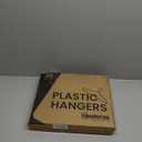 Clothes Hangers Plastic 20 Pack - Black Plastic Hangers - Makes The Perfect Coat Hanger and General Space Saving Clothes Hangers for Closet - Percheros Ganchos para Colgar Ropa Hangars