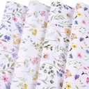 Titiweet Floral Wrapping Paper - Birthday Wrapping Paper for Women, 8 Sheets Wildflower Wrapping Paper for Wedding Mothers Day Baby Shower, 20 x 28 Inches Per Sheet, Floral(8 sheets)