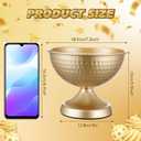 12 Pcs Gold Urn Vases for Centerpieces 6 Inch Metal,Gold