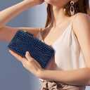 Harryshell Compatible with Samsung Galaxy S24 5G Case Wallet Detachable Phone Cover Dual Zipper [11 Card Slots] with [Theft-Scan Blocking] Crossbody Wrist Strap for S24 6.2" (Crocodile Deep Blue)