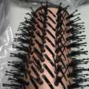 Terviiix 4-in-1 Hot Air Rotating Blow Dryer Brush Kit  1000W with Rotatable Round Brushes (2 Sizes), Oval Volumizer, and Diffuser  Ideal for Curly Hair, with Arthritis-Friendly Big Buttons, Black