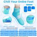 SuzziPad Cold Gloves and Socks for Chemotherapy, Chemo Ice Packs for Hands and Feet, Cooling Care Package for Women and Men, L