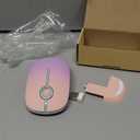 Unipows Wireless Mouse - 2.4G Slim Portable Computer Mouse with Nano Receiver, Less Noise Mobile Optical Mice for Notebook, PC, Laptop, Computer, Mac (Gradient Pink to Purple)